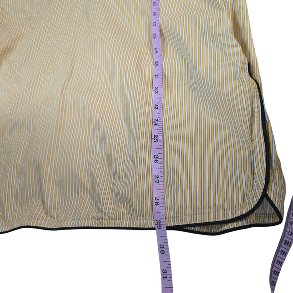 Tory Burch YELLOW Buddy stripe tunic size medium - Picture 8 of 8